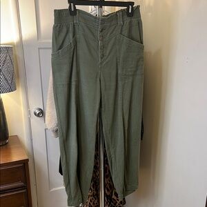 Knox Rose Target Olive Green High-Waisted Pants